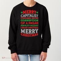 Funny Merry Capitalist Christmas Women's Sweatshirt thumb 0