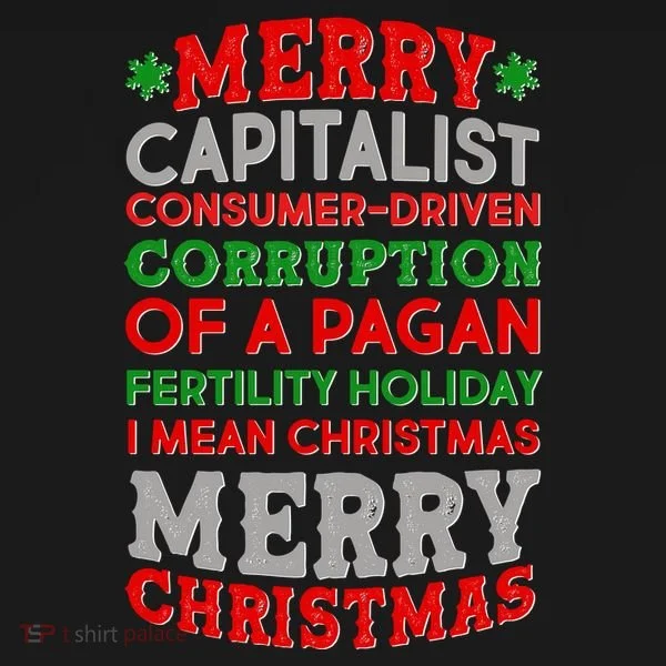 Funny Merry Capitalist Christmas Doggie Tank