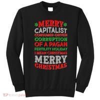 Funny Merry Capitalist Christmas Sweatshirt thumb 0