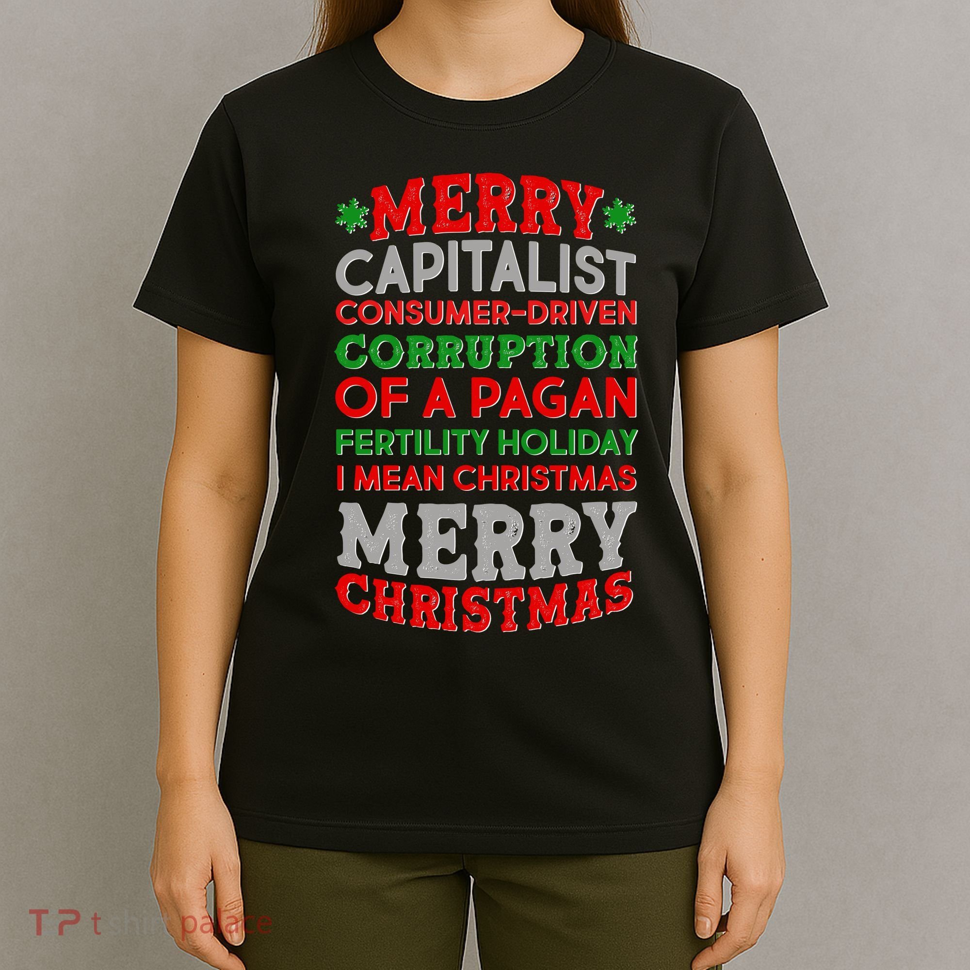 Funny Merry Capitalist Christmas T-Shirt