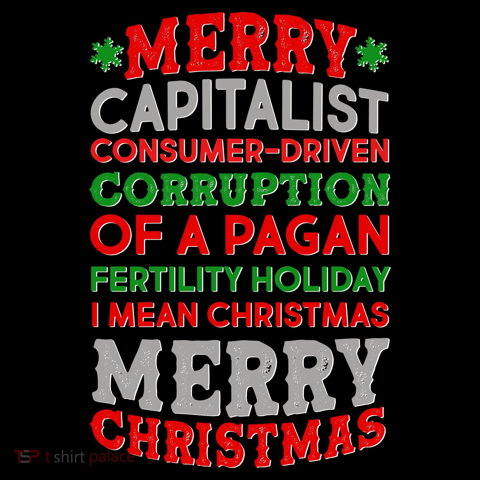 Funny Merry Capitalist Christmas Bucket Hat