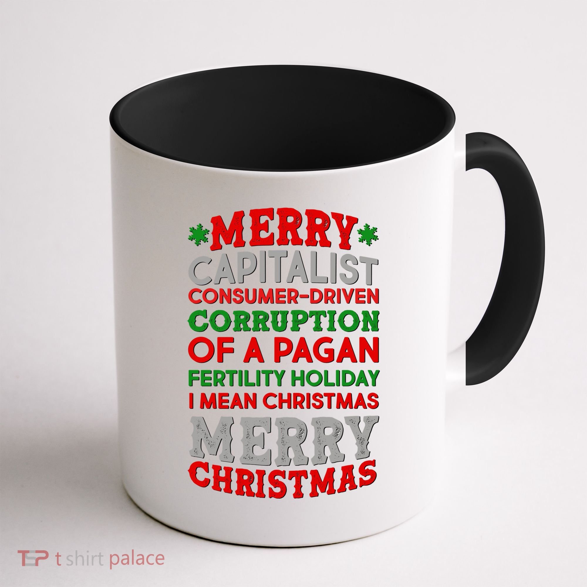 Funny Merry Capitalist Christmas Coffee Mug