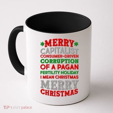 Funny Merry Capitalist Christmas Coffee Mug