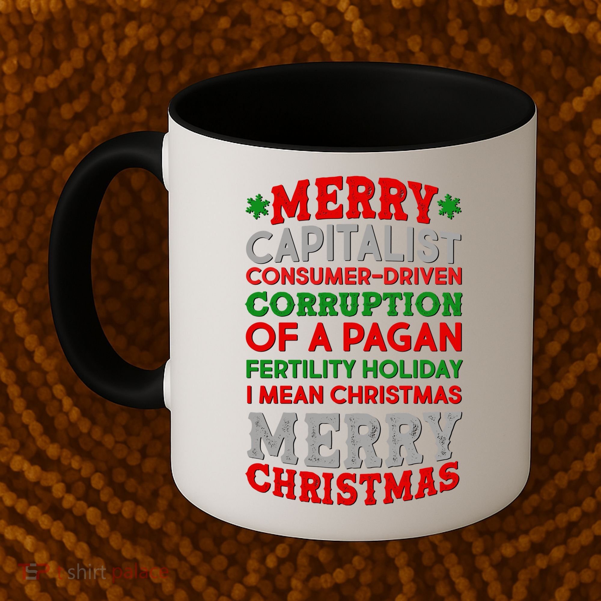 Funny Merry Capitalist Christmas Coffee Mug