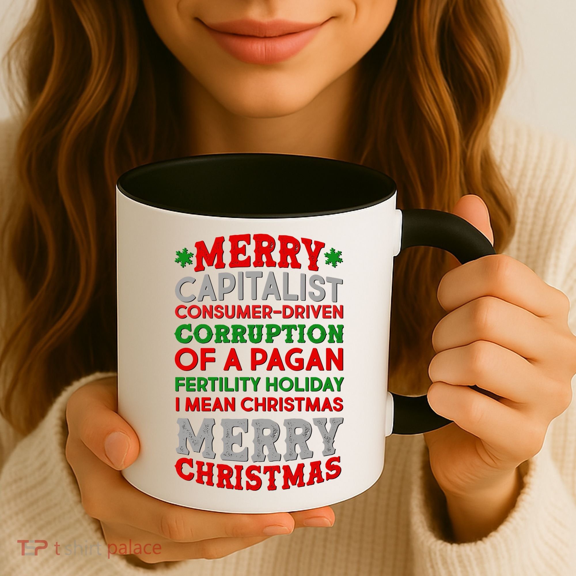 Funny Merry Capitalist Christmas Coffee Mug