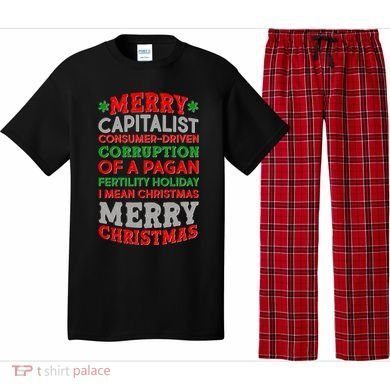 Funny Merry Capitalist Christmas Pajama Set