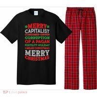 Funny Merry Capitalist Christmas Pajama Set thumb 0