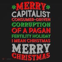 Funny Merry Capitalist Christmas Women's Tank Top thumb 5