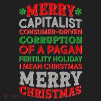 Funny Merry Capitalist Christmas Hat thumb 2