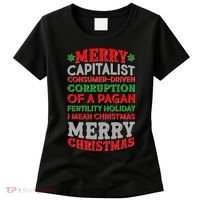 Funny Merry Capitalist Christmas Women's T-Shirt thumb 0