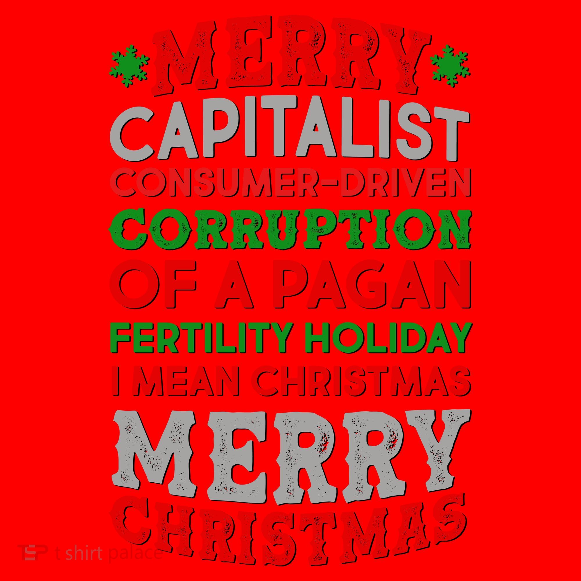 Funny Merry Capitalist Christmas Santa Hat