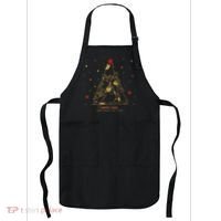 Funny Merry XMas and Happy Cat Year Christmas Tree Apron thumb 0
