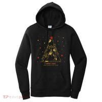 Funny Merry XMas and Happy Cat Year Christmas Tree Women's Hoodie thumb 0