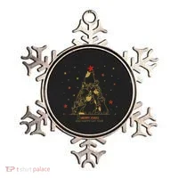 Funny Merry XMas and Happy Cat Year Christmas Tree Ornament thumb 0
