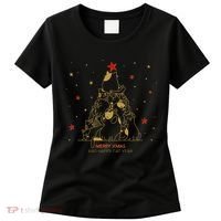Funny Merry XMas and Happy Cat Year Christmas Tree Women's T-Shirt thumb 0