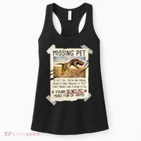 Funny Missing Pet T-Rex Dinosaur Women's Tank Top thumb 0