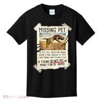 Funny Missing Pet T-Rex Dinosaur Kids T-Shirt thumb 0