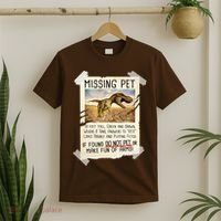 Funny Missing Pet T-Rex Dinosaur T-Shirt thumb 2