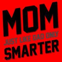 Funny Mom Just Like Dad Only Smarter Santa Hat thumb 1