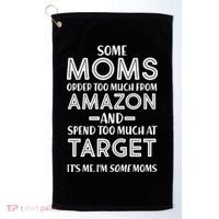 Funny Moms Shopping Problems Golf Towel thumb 0