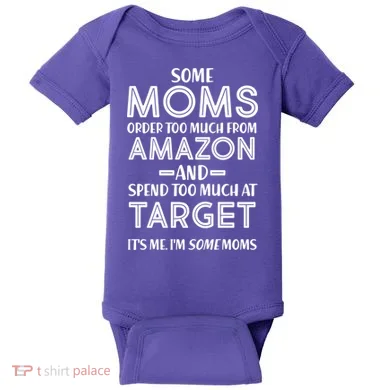 Funny Moms Shopping Problems Baby Bodysuit