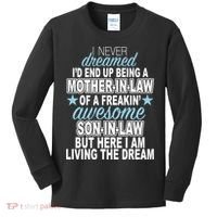 Funny Mother In law Awesome Son In Law Kids Long Sleeve Shirt thumb 0
