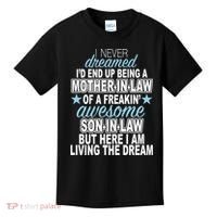Funny Mother In law Awesome Son In Law Kids T-Shirt thumb 0