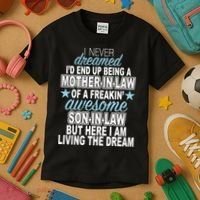 Funny Mother In law Awesome Son In Law Kids T-Shirt thumb 3