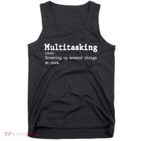 Funny Multitasking Definition Tank Top thumb 0