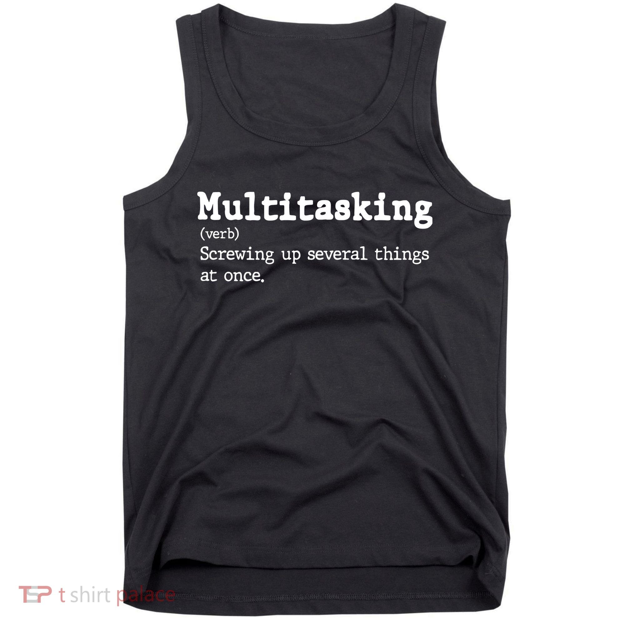 Funny Multitasking Definition Tank Top