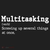 Funny Multitasking Definition Golf Towel thumb 3