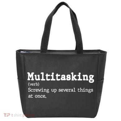 Funny Multitasking Definition Tote Bag