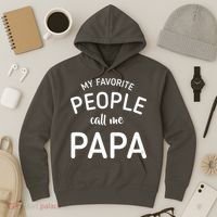 Funny My Favorite People Call Me Papa Hoodie thumb 3