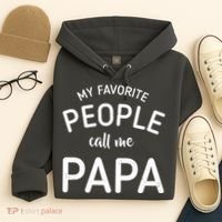 Funny My Favorite People Call Me Papa Hoodie thumb 4