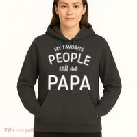 Funny My Favorite People Call Me Papa Hoodie thumb 5
