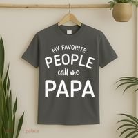 Funny My Favorite People Call Me Papa T-Shirt thumb 2