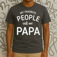 Funny My Favorite People Call Me Papa T-Shirt thumb 3