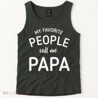 Funny My Favorite People Call Me Papa Tank Top thumb 2