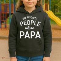 Funny My Favorite People Call Me Papa Kids Hoodie thumb 3