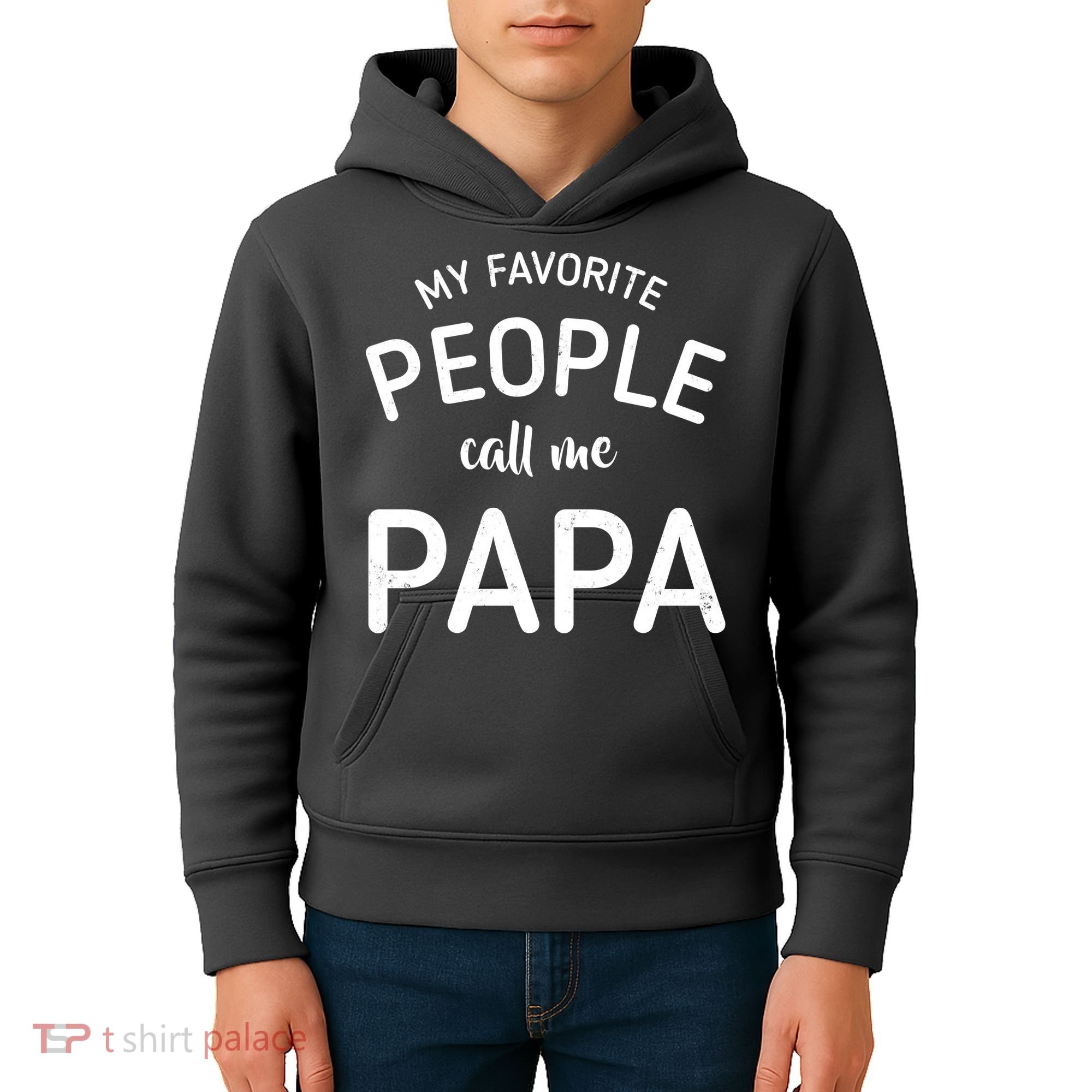 Funny My Favorite People Call Me Papa Kids Hoodie