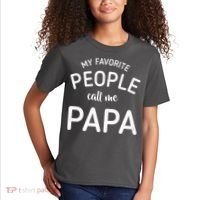 Funny My Favorite People Call Me Papa Kids T-Shirt thumb 2