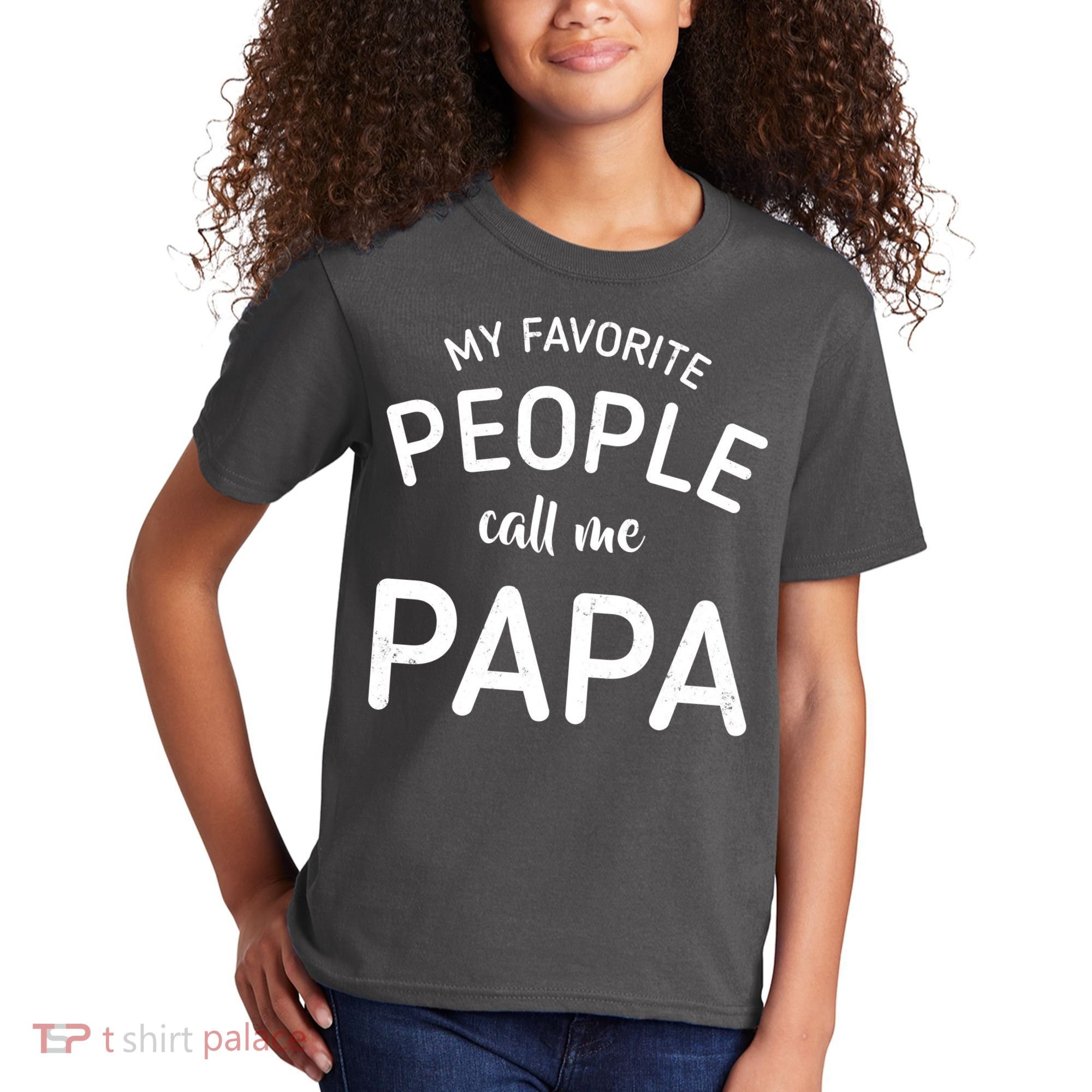 Funny My Favorite People Call Me Papa Kids T-Shirt