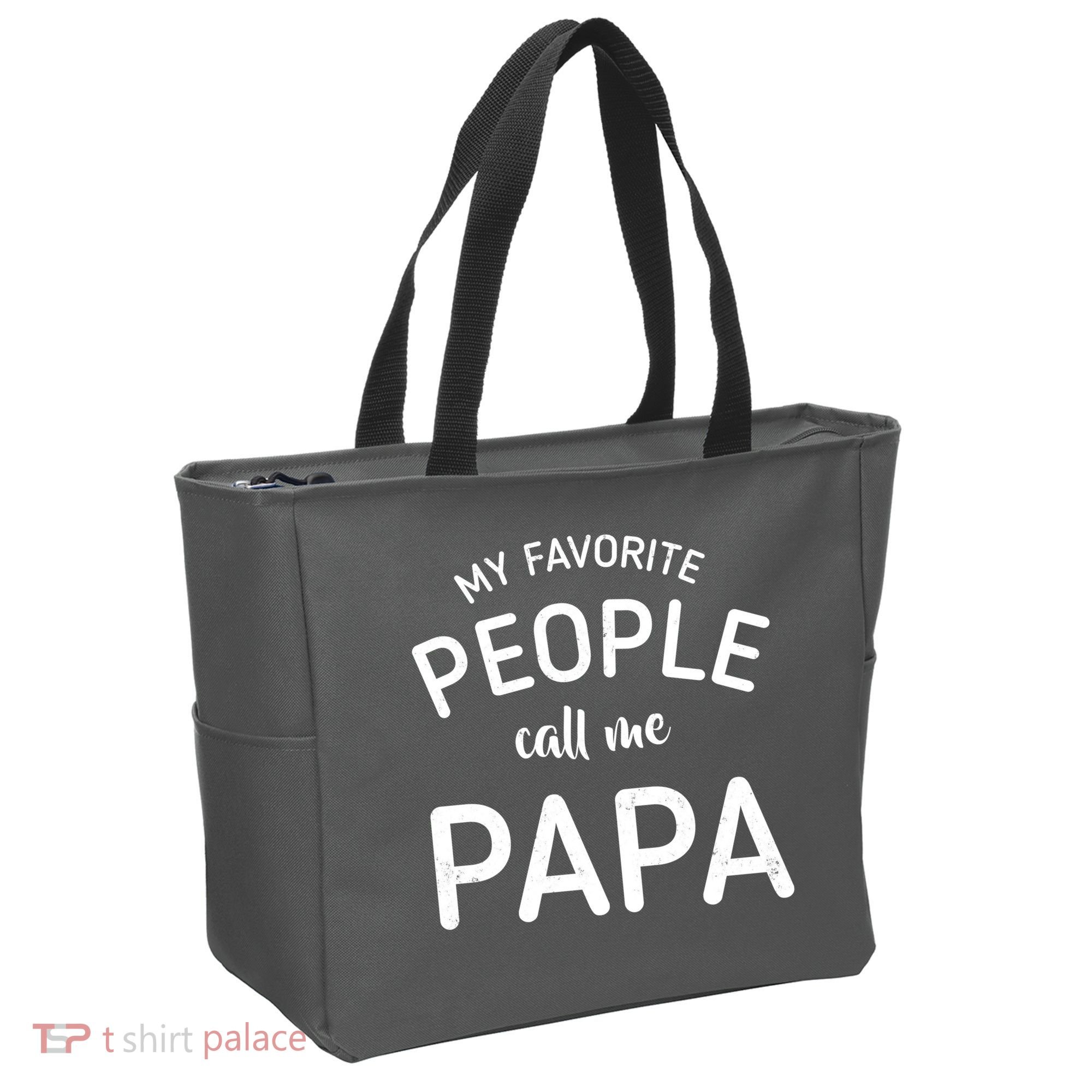 Funny My Favorite People Call Me Papa Tote Bag
