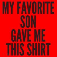 Funny My Favorite Son Gave Me This Shirt Santa Hat thumb 1