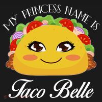 Funny My Princess Name is Taco Belle Bucket Hat thumb 4