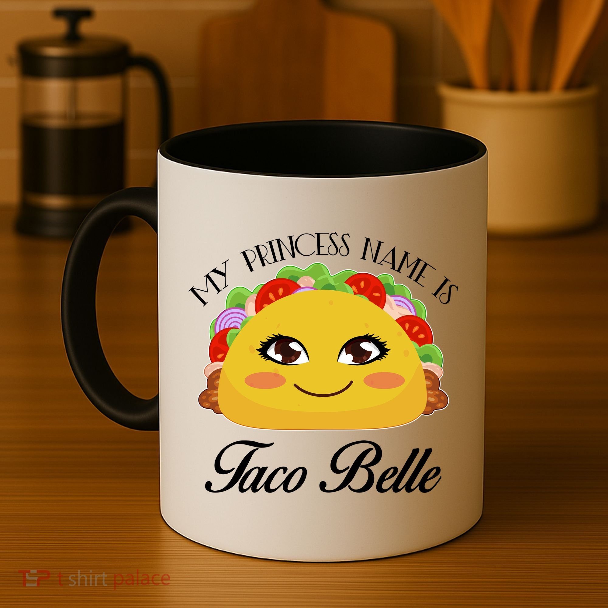 Funny My Princess Name is Taco Belle Coffee Mug