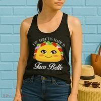 Funny My Princess Name is Taco Belle Women's Tank Top thumb 2