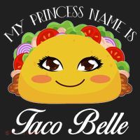 Funny My Princess Name is Taco Belle Hat thumb 2