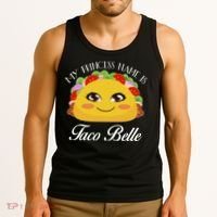 Funny My Princess Name is Taco Belle Tank Top thumb 3