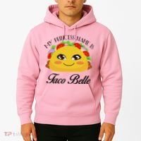 Funny My Princess Name is Taco Belle Hoodie thumb 2